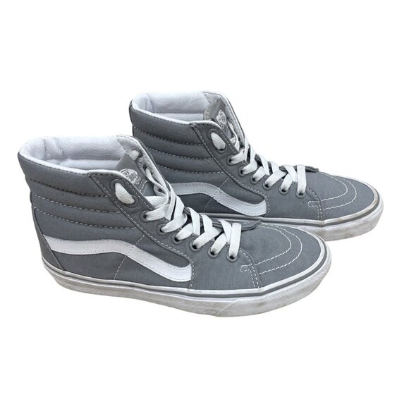 Vans High Top Gray Unisex Size W 6.5 M 5 Canvas Sneakers SKU 1598 - Picture 2 of 5